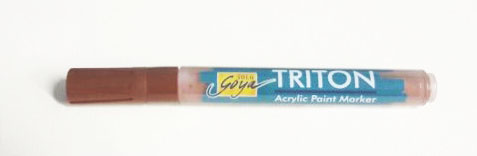 Triton Acrylic Paint Marker 1-4 mm - Dark Oxide Brown